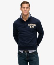 Vintage Athletic Henley Sweatshirt