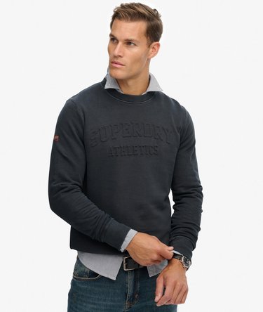 Athletic Embossed Sweatshirt Image 2