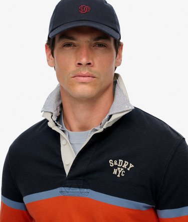 Gestreept Vintage Athletic rugbyshirt Image 4