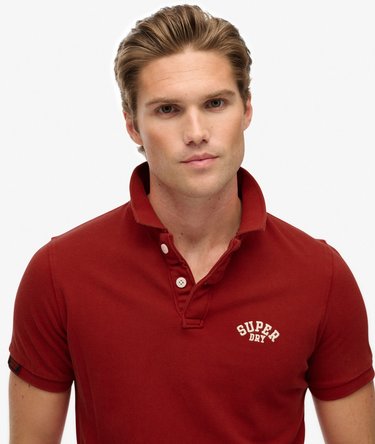 Vintage Athletic Embroidered Polo Shirt Image 4