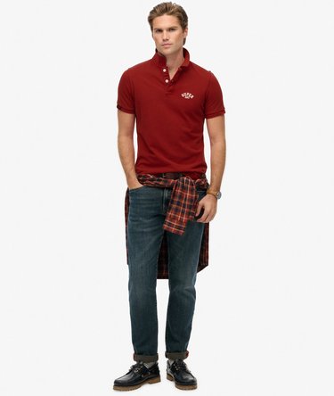 Vintage Athletic Embroidered Polo Shirt Image 3