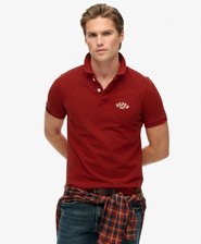 Vintage Athletic Embroidered Polo Shirt