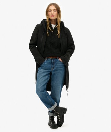 Hooded Longline Shell Parka Image 3