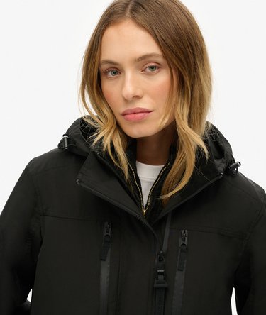 Hooded Longline Shell Parka Image 4