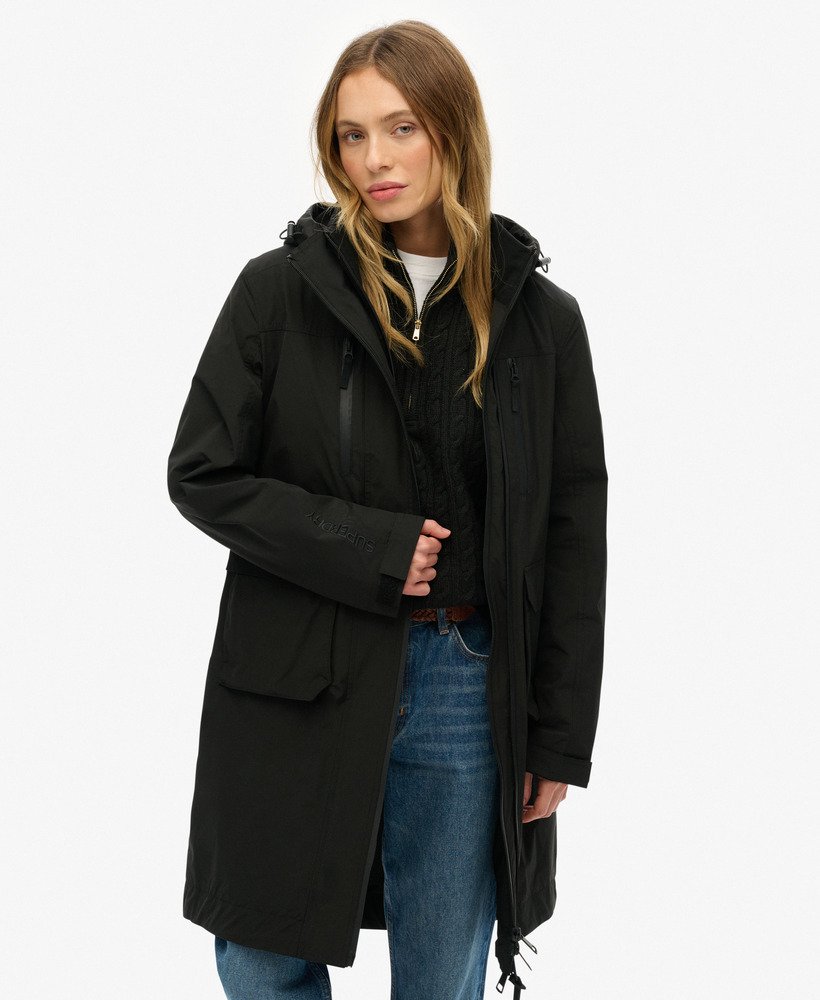 WOMEN'S WARM 3D LOGO LINE PARKA ブラックサイズM BRIEFING