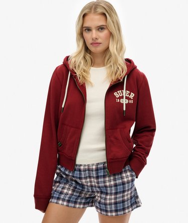 Athletic Essentials Relaxed Crop Zip-hoodie Image 1