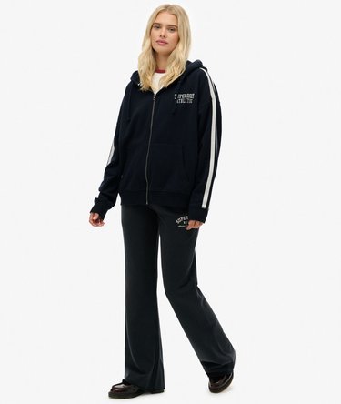 Athletic Embroidered Flare Joggers Image 3