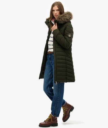 Fuji Faux Fur Hood Mid Length Image 5