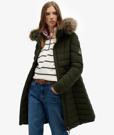 Fuji Faux Fur Hood Mid Length Image 2
