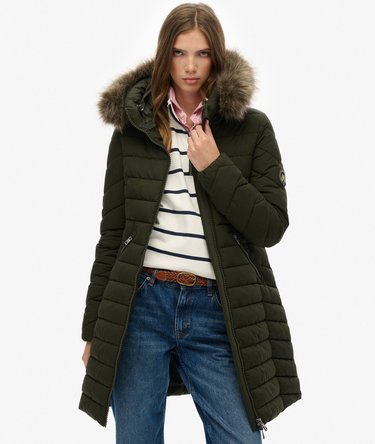 Fuji Faux Fur Hood Mid Length Image 1