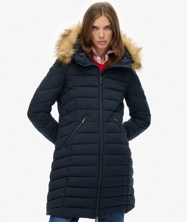 Fuji Faux Fur Hood Mid Length Image 6