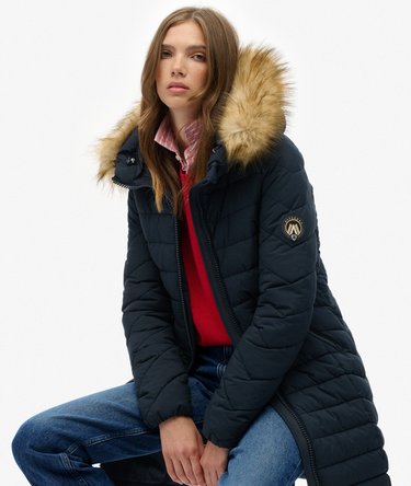 Fuji Faux Fur Hood Mid Length Image 2