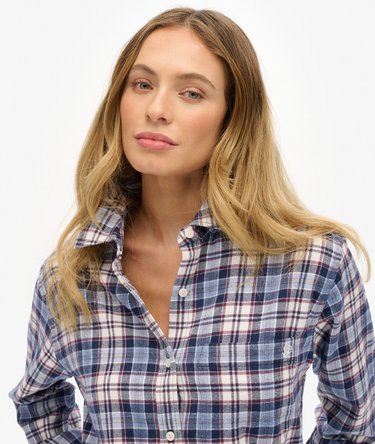 Kariertes Hemd aus Flanell im Boyfriend-Stil Image 4