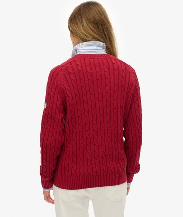 Slouchy Cable Knit Jumper Image 5