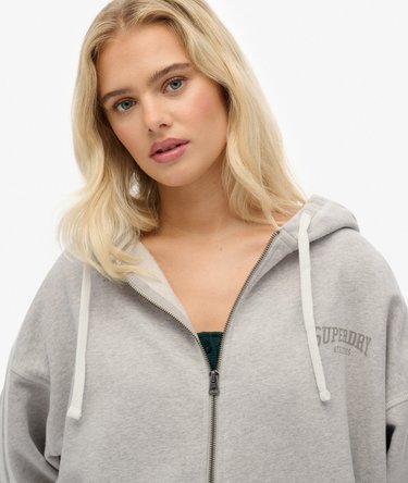 Athletic Essentials Relaxed Zip Hoodie Image 4