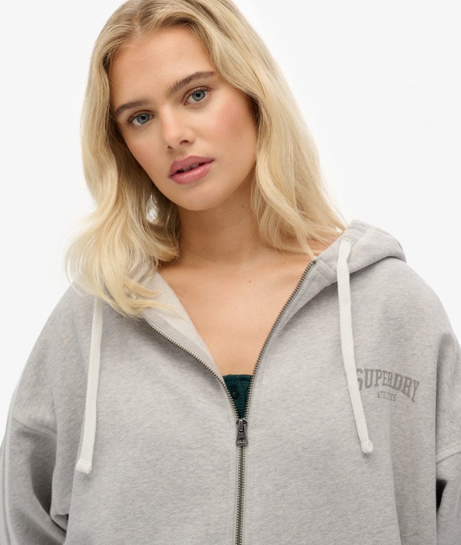 Athletic Essentials Relaxed Zip Hoodie