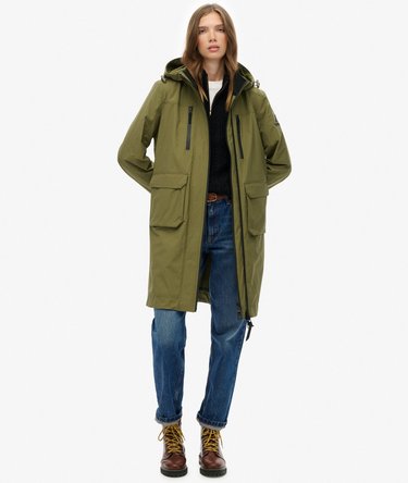 Hooded Longline Shell Parka Image 3