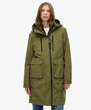 Parka longue &agrave; capuche