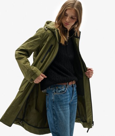 Hooded Longline Shell Parka Image 2