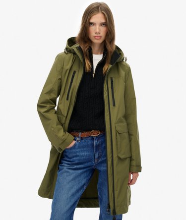 Hooded Longline Shell Parka Image 1