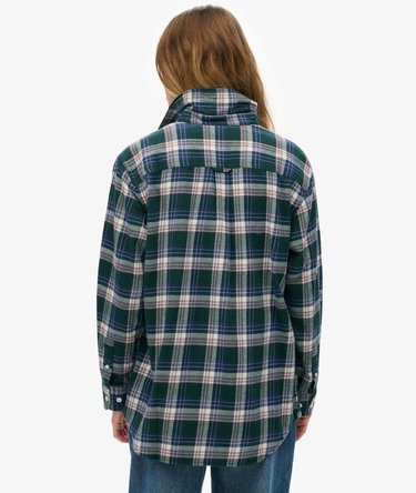 Kariertes Hemd aus Flanell im Boyfriend-Stil Image 5