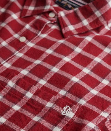 Camisa de franela a cuadros de corte boyfriend Image 6
