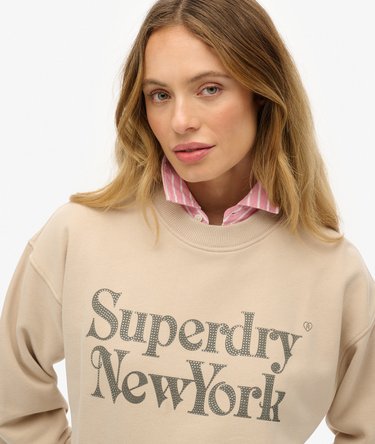 Sweatshirt Ample Col Rond Brand Mark Image 4