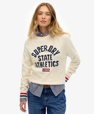 Slouchy Intarsia Graphic Knitted Jumper