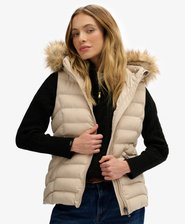 Fuji Faux Fur Hooded Gilet