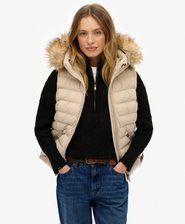 Fuji Faux Fur Hooded Gilet