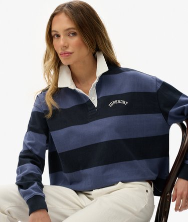 Athletic Essentials Stripe Rugby Top Image 2