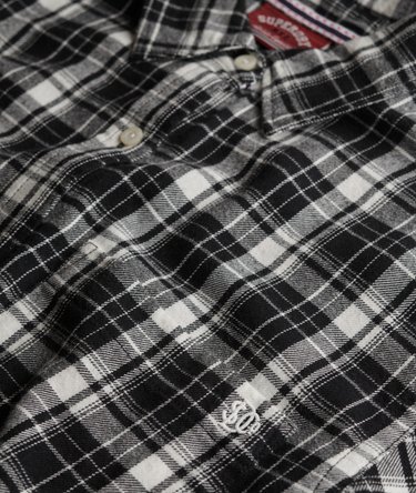 Camisa de franela a cuadros de corte boyfriend Image 6