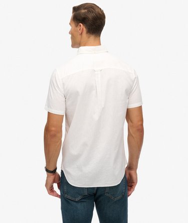 City Cotton Linen Short Sleeve Shirt Image 5