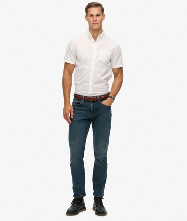 City Cotton Linen Short Sleeve Shirt Image 3