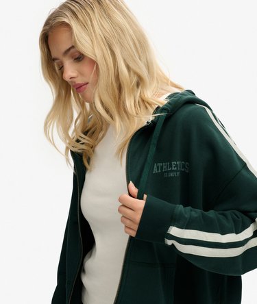 Athletic Essentials Relaxed Zip Hoodie Image 2