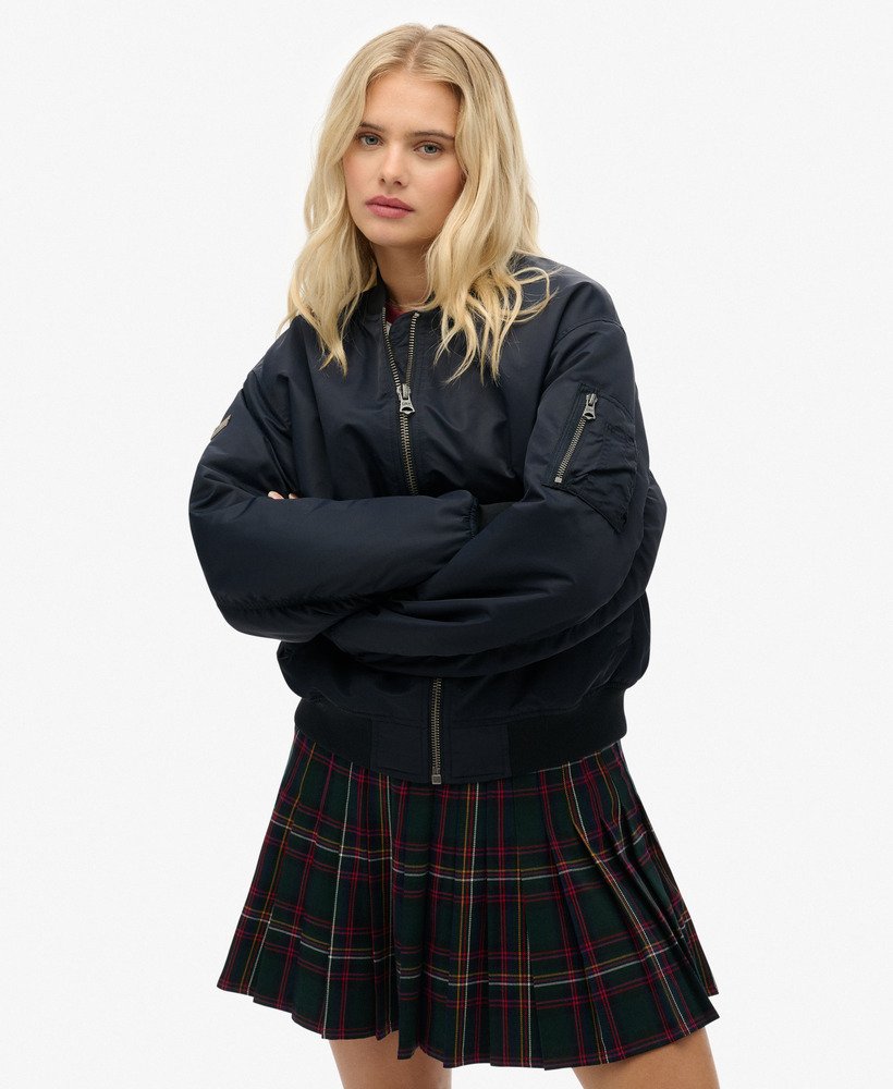 womens MA1 Bomber Jacket in Eclipse Navy | Superdry US