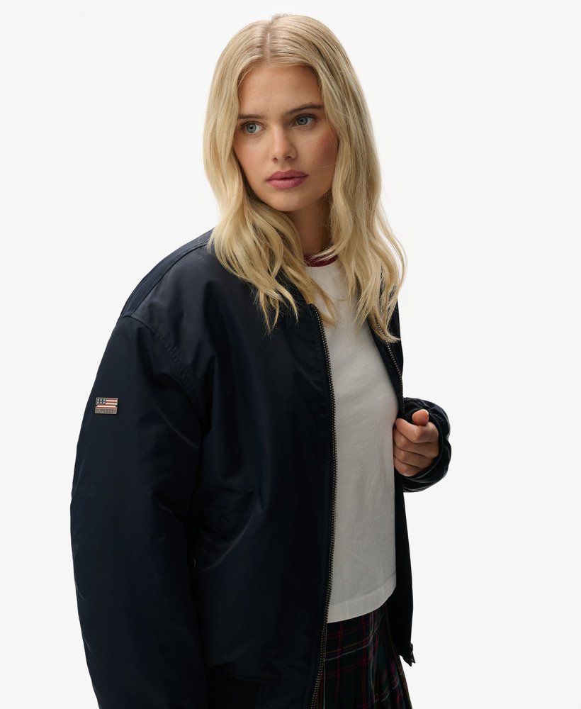 womens MA1 Bomber Jacket in Eclipse Navy | Superdry US