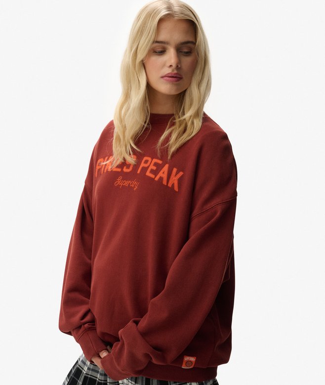 Outdoor Location Loose Crew Sweatshirt