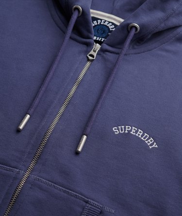 Essential Logo Cropped Zip Hoodie Image 6