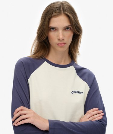 Essential Logo Long Sleeve Baseball Top Image 4