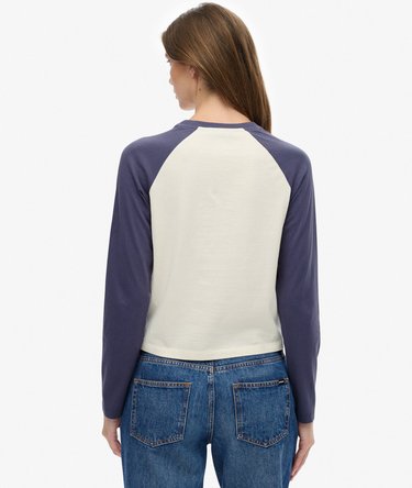 Essential Logo Long Sleeve Baseball Top Image 5