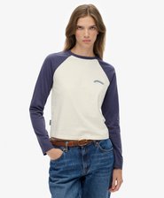 Essential Logo Long Sleeve Baseball Top
