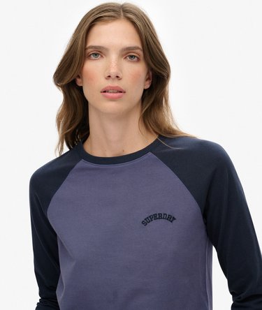 Essential Logo Long Sleeve Baseball Top Image 4