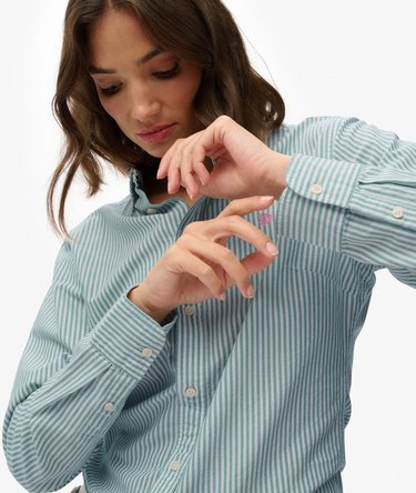 Slim Oxford Button Down Long Sleeve Shirt Image 2