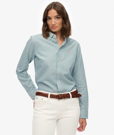 Slim Oxford Button Down Long Sleeve Shirt Image 1