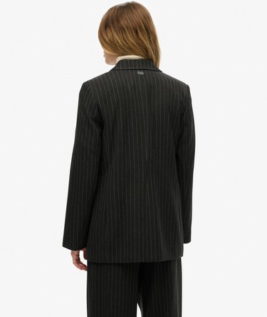 Pinstripe Boyfriend Blazer Image 6