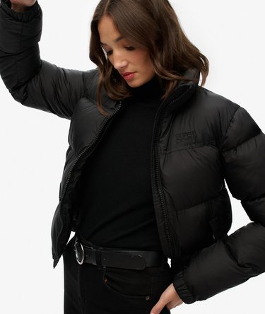Non Hooded Tech Padded Jacket Image 2