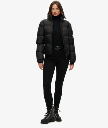 Non Hooded Tech Padded Jacket Image 3