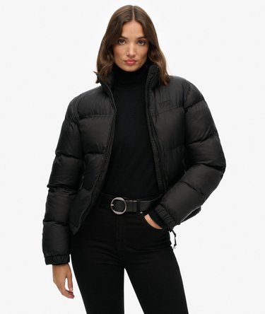 Non Hooded Tech Padded Jacket Image 1