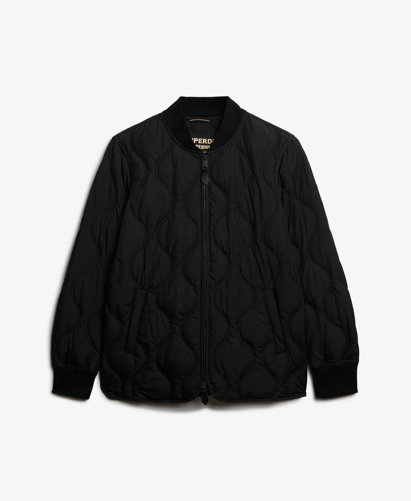 womens Short Quilted Liner Jacket in Black | Superdry US